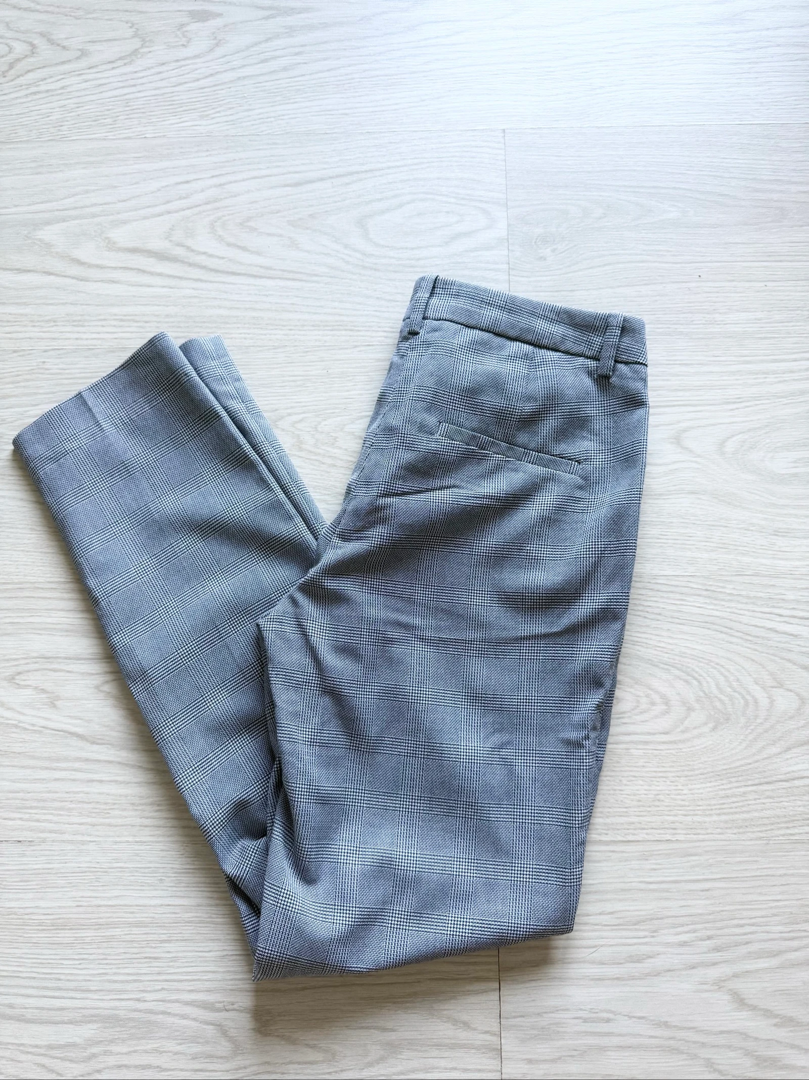 Pantalon à carreaux gris H&M taille 36 S